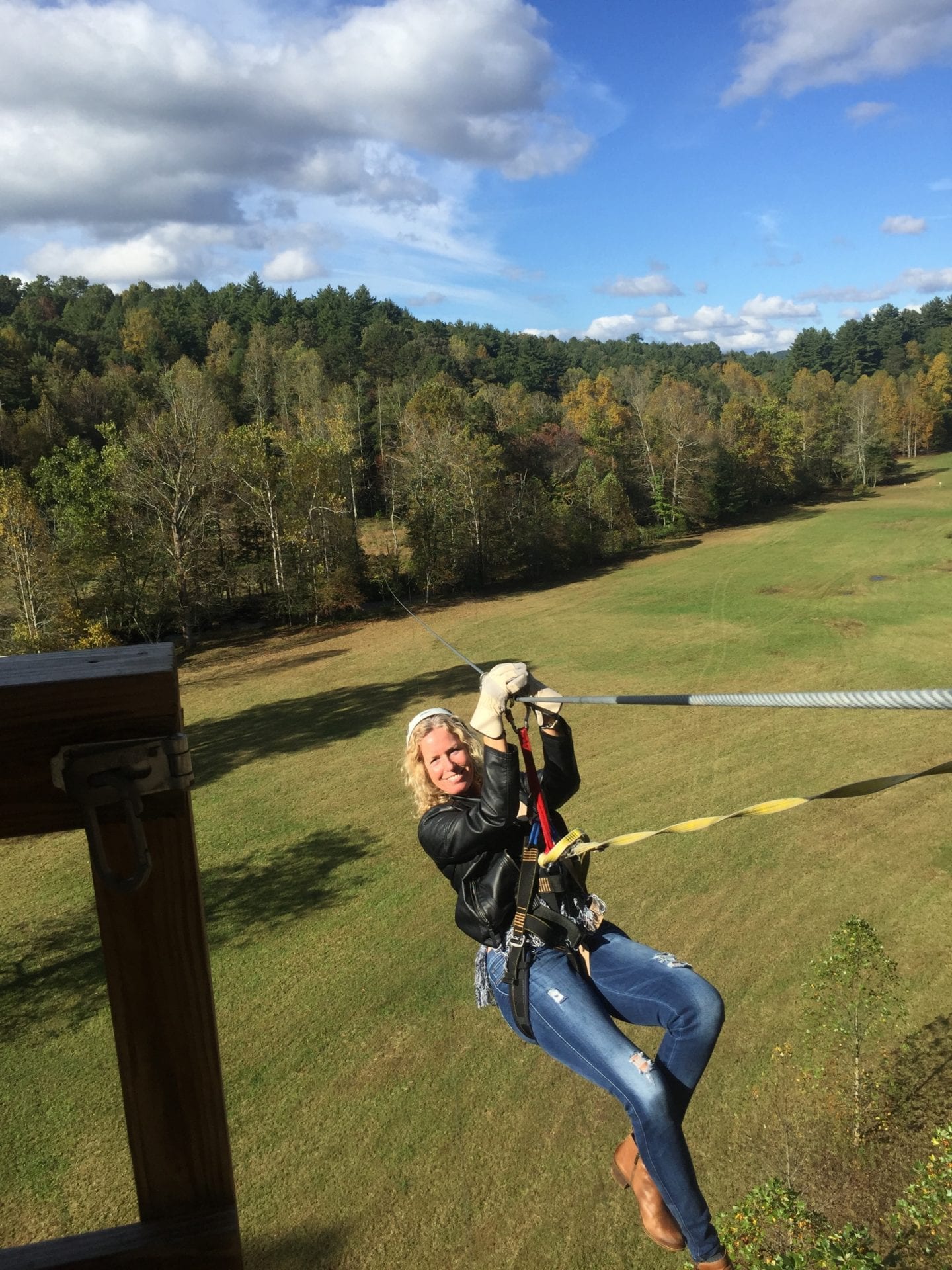 tanya chappell Ziplining near Red Top Mountain, GA